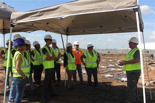 FBISD students at the CTE site 